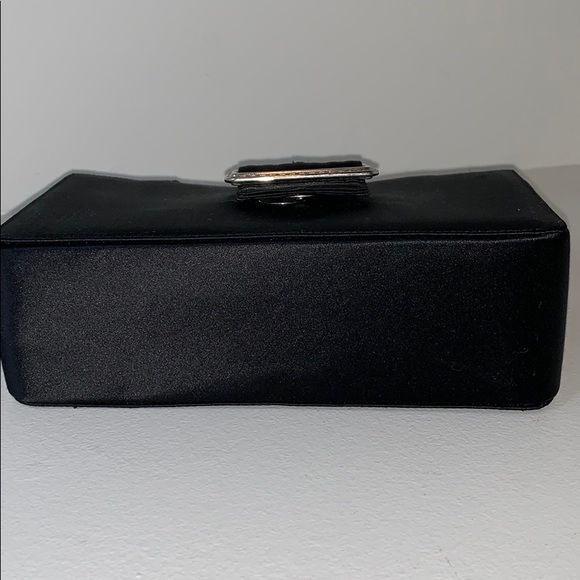 Burberry Black Satin Small Evening Bag - Picture 5 of 5